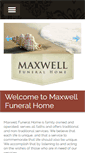 Mobile Screenshot of maxwellfuneralhome.com