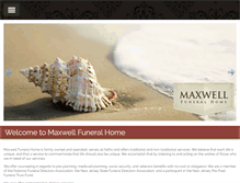 Tablet Screenshot of maxwellfuneralhome.com